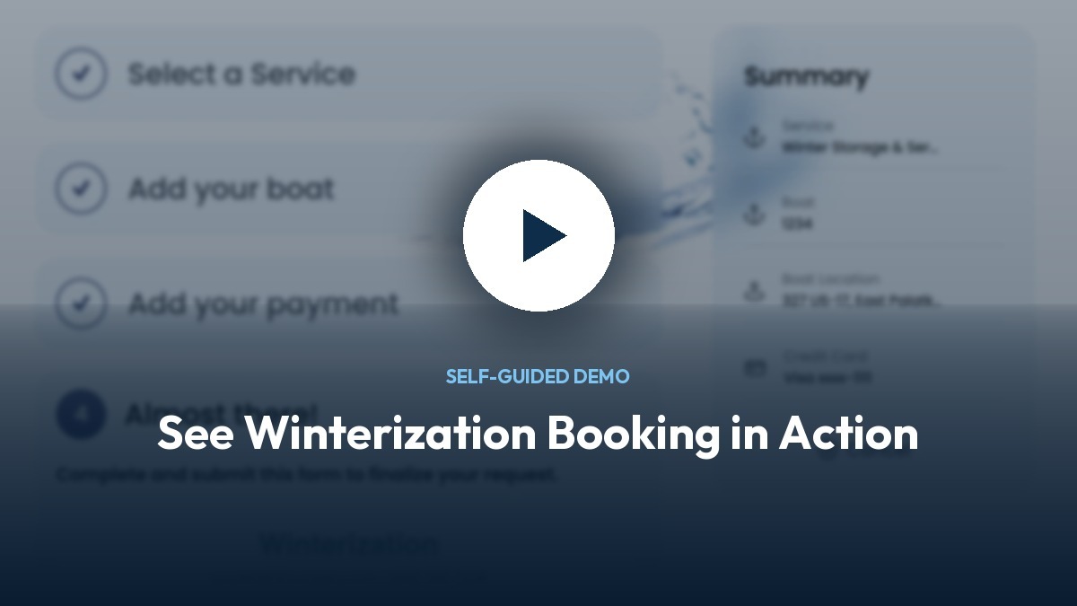 Preview of the Boatyard self-guided winterization demo